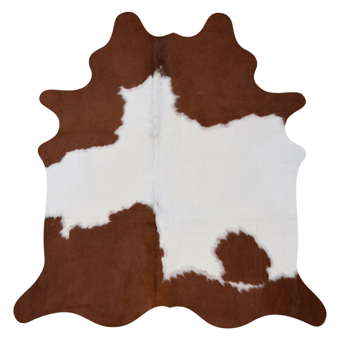 Cowhide Rug Brown and White