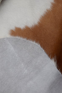 Cowhide Rug Brown and White